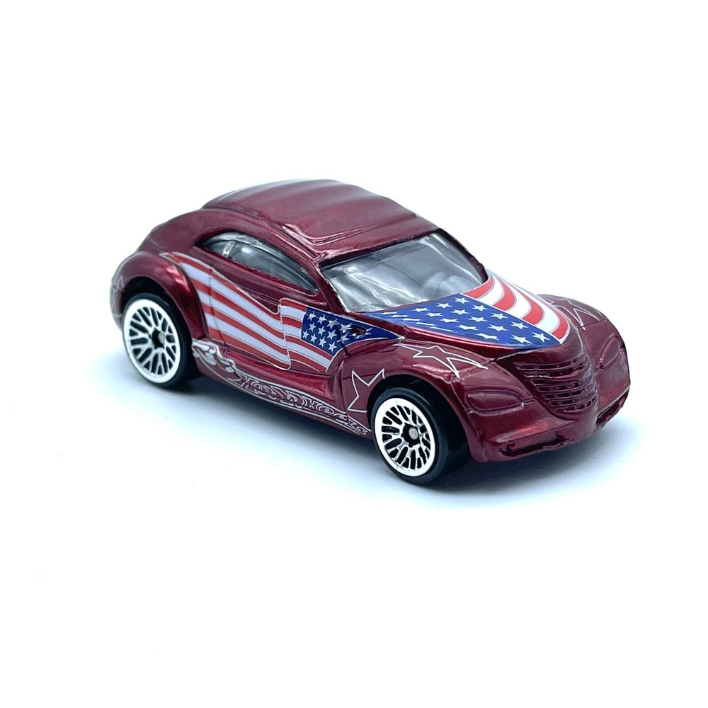 Hot Wheels Chrysler Pronto Car American Flag Diecast 1/64 Collector #079 Loose